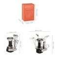 thumbnail image 2 of Mini Réchaud-Traîneau de Randonnée Camping Plein Air Cuisson Pliable Randonnée Rechargeable Butane Propane Compatible avec Réservoir, 2 of 8