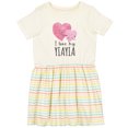 thumbnail image 3 of Inktastic I Love My Yiayia Girls Toddler Dress, 3 of 5