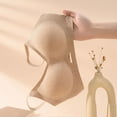 thumbnail image 5 of BaoFuBaoMei Womens Ribbed Bras Plus Size Push up Wireless Bra Adjustable Strap Seamless Brassiere Supportive Breathable Bralette, 5 of 8