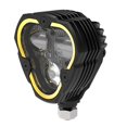 thumbnail image 4 of KC Hilites Driving/Fog Light 97147 Driving/Fog Light; Flex Era; 3 Dual Mode LED Bulb; 3-1/2 Inch Height X 3.6 Inch Width Triangular Design; 35 Watt Forward Projecting Light/55 Watt Peripheral Light, 4 of 17