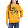 thumbnail image 4 of Lorytime Christmas Girls Hoodies with Bows Boys Sweatshirt Long Sleeve Pullover Drop Shoulder Soft Tops Yellow 13 Years, 4 of 4