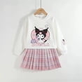 thumbnail image 4 of Sanrios Anime Kuromi vestido de princesa para niña, suéter universitario de estilo universitario, Falda plisada, traje Jk, sudadera para niño, Jersey, regalo, 4 of 4