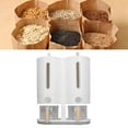 thumbnail image 2 of 5kg Japanese Rice Barrel - Double Barrel Grain Storage, Metering Design, Insect-Proof, for Rice, Grains, Pet Food, HIPS/ABS/PP/PS/Silicone/Wood, 2 of 5