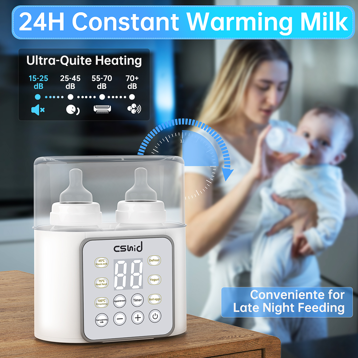 Cshidworld 9-in-1 Baby Bottle Warmer photo 5