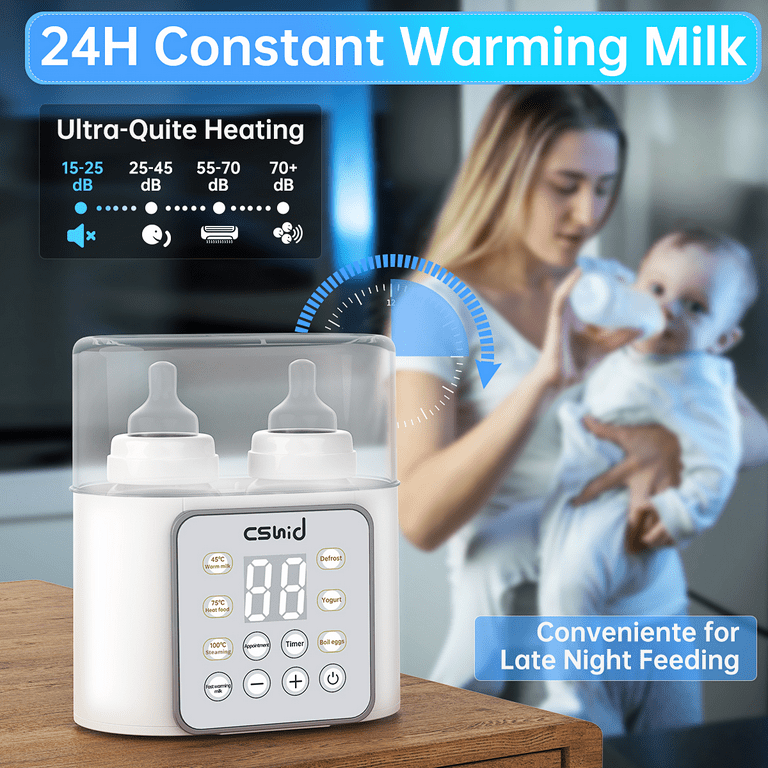 BOLOLO portable milk warmer with super fast charging