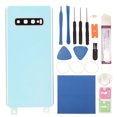 thumbnail image 2 of Glass Battery Back Cover, Professional Phone Back Door Panel Replacement Waterproof Precise Cuts  for Galaxy S10+Plus G975 Black,White,Blue,Green, 2 of 7