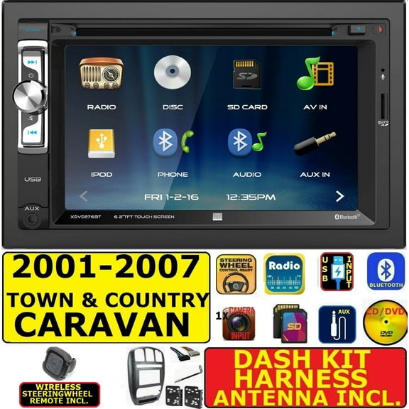 01-07 CARAVAN TOWN & COUNTRY BLUETOOTH CD USB BT AUX Car Radio Stereo SYSTEM