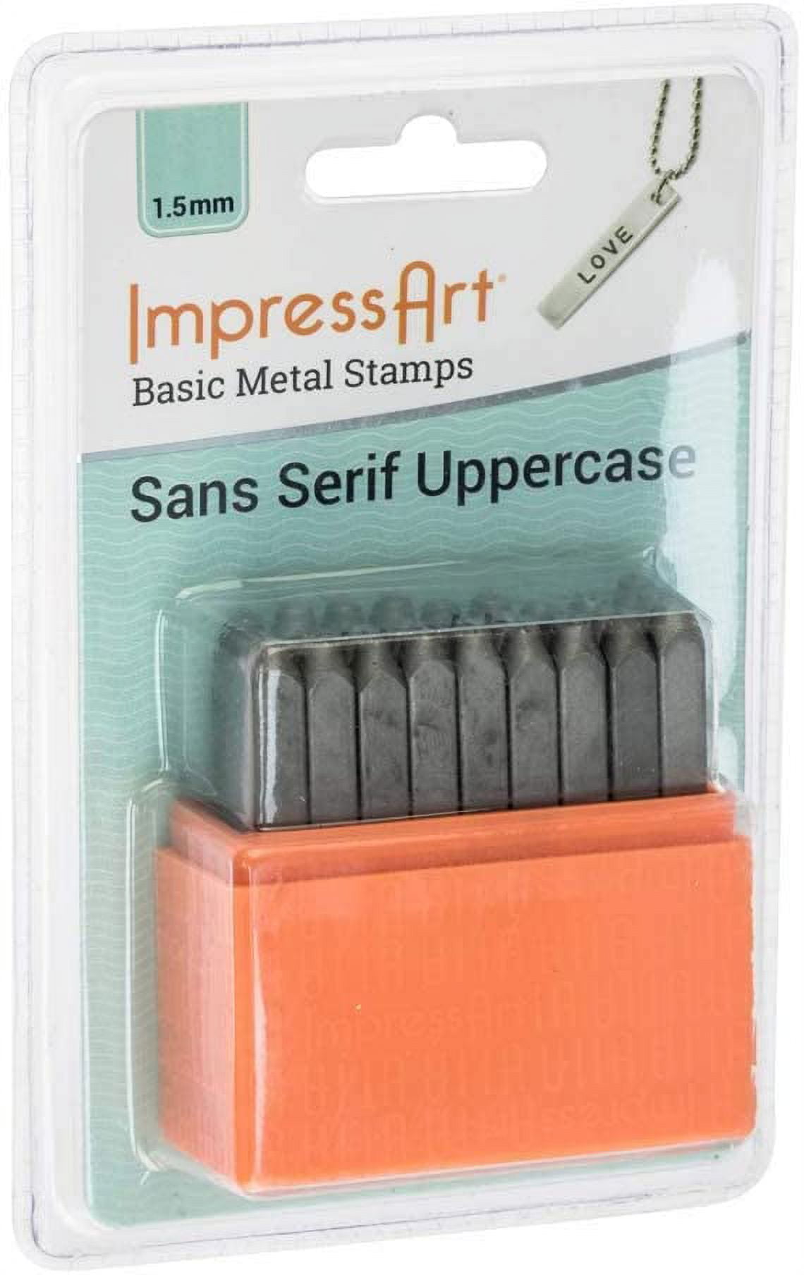 HEART Stamp Pack, Three Metal Stamps ImpressArt Sizes 1.5mm