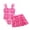 Pink, variant on Girls Tankini Swimsuits Size 10-12 Rash Guard Bikini Top Adjustable Strap Tankini Sets 2pcs Girls Bathing Suit cover Up Contrast Trim Modest Swimwear