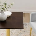 thumbnail image 6 of Modway Verne 24" Square Dining Table in Gold Cherry Walnut, 6 of 6