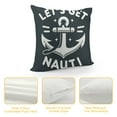 thumbnail image 4 of JRXY  Costal Beach Throw Pillow Cover Let’s Get Nauti Anchor House Decor Cushion Covers Nautical Summer Decorative Lumbar Pillowcases White, 4 of 5