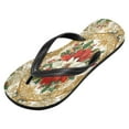 thumbnail image 2 of YAZAOOSummer Flip Flops Creatively Golden Holiday Elegance Simple Beach Sandals, 2 of 8