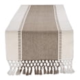 thumbnail image 5 of Dark Green Dobby Stripe Ribbed Table Runner 13" x 108", 5 of 5