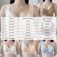 thumbnail image 4 of NIEWTR Front Closure Bras for Women No Underwire Comfortable Full Coverage Front Closure Bralettes Wireless Wirefree Everyday Bras(Khaki,3XL), 4 of 9