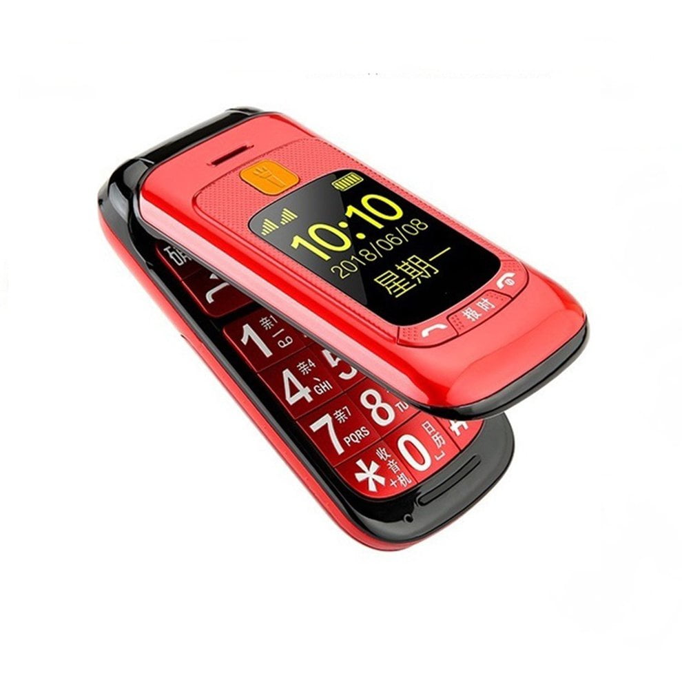Dual Screen Flip Senior Telephone For Elder Touch Screen Dual Sim