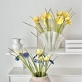 thumbnail image 3 of 26" Artificial Iris Flower, Real Touch Fake Flower Bouquet with Long Stem for Flower Arrangement, Wedding Centerpiece, Bridal Bouquet, Home Kitchen Party Decor, 3 of 8