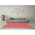 thumbnail image 3 of Ahgly Company Machine Washable Indoor Square Oriental Red Modern Area Rugs, 7' Square, 3 of 4