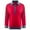 Red, variant on Trendfront Womens Denim Patchwork Knit Tops Lapel Collar Casual Loose Fit Long Sleeve Tee Trendy Fashion T Shirts Pullover Daily Outfits
