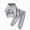 Gray, variant on NIEWTR 6-7 Years Toddler Baby Girl Clothes Outfit Ruffle Sleeve Shirt Pant Set Fall Clothing for Girl A226-Red