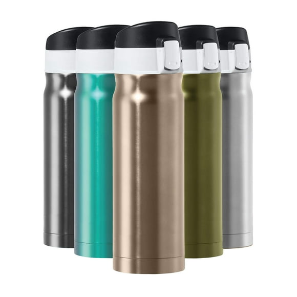Oggi Caliber 16 Oz. Flacon de Voyage en Acier Inoxydable Champagne