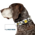 thumbnail image 6 of Peanuts Worldwide LLC Pet Collar, Dog Collar Metal Seatbelt Buckle, Peanuts Snoopy Pose Stacked Yellow, 11 to 16.5 Inches 1.0 Inch Wide, 6 of 7