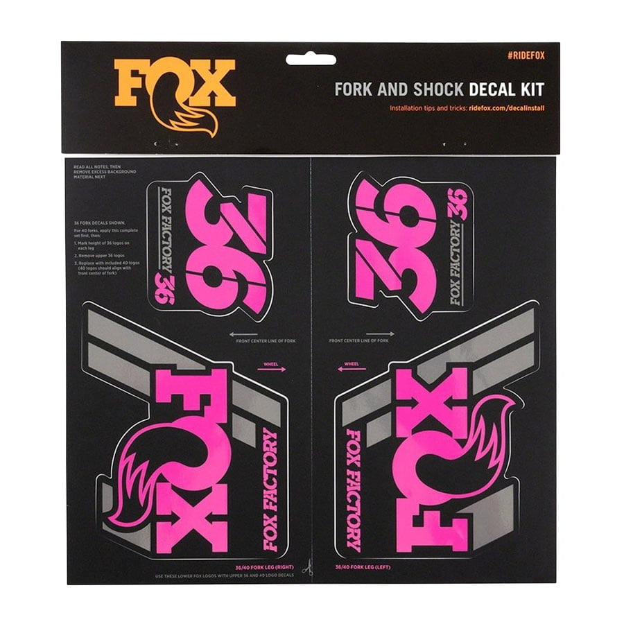 Fox Heritage Decal Kit for 32 34 36 40 Forks and DPS Dpx2 Float X2 Shocks Pink for sale online 