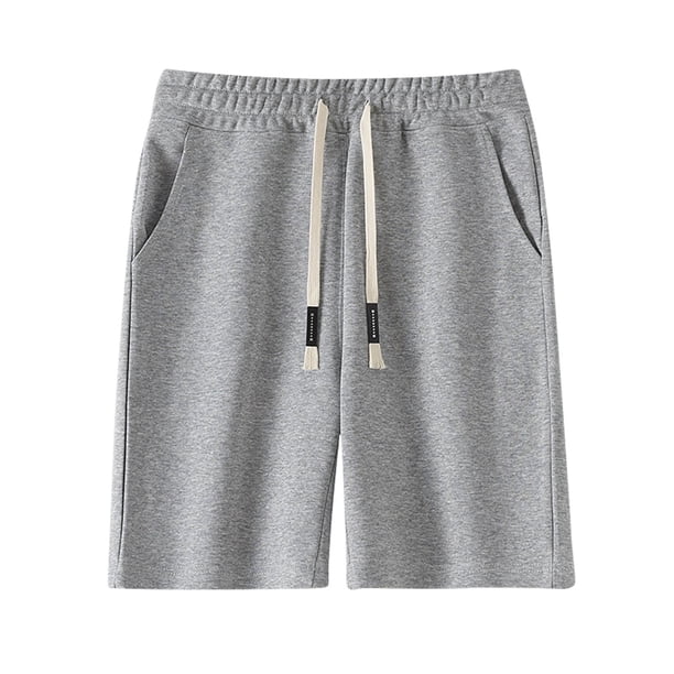 pstuiky Pantalones cortos para hombre, Pantalones cortos de verano para hombre, informales y cómodos, con bolsillo y cintura elástica y cordón ajustable. Pantalones cortos de entrenamiento