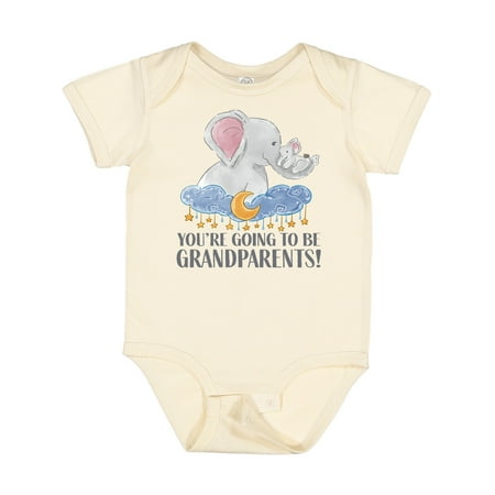 

Inktastic You re Going to Be Grandparents! Elephants Moon and Stars Gift Baby Boy or Baby Girl Bodysuit