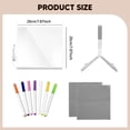 thumbnail image 5 of yuksok LED Note Board Creative Double Sided Erasable for Kids with Stand with Light 20cmx20cm, 5 of 5