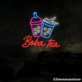 thumbnail image 4 of Glowneon Boba Tea Neon Sign, Boba Tea Led Sign, Open Welcome Boba Tea Neon LED Light Wall Art, 4 of 5