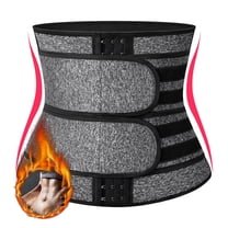 QRIC Women Workout Hot Sweat Waist Trainer Corset Gym, Sports, Workout Fitness Trimmer Belt for Weight Loss Double Firm Control Compression Abs Belt for Women Faja de mujer