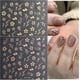 thumbnail image 2 of Flower Nail Art Stickers, Cherry Blossoms Nail Decals 3D Self-Adhesive Rose Gold White Sliver Gold Cherry Blossom Spring Nail(4Sheets), 2 of 4