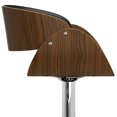 thumbnail image 6 of Simpli Home Lowell Adjustable Swivel Fabric Bar Stool in Charcoal Gray, 6 of 10