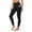 Black, variant on SeekIslan Women's Yoga Leggings with Pockets High Waist Workout Pants for Gym Running and Daily Activewear