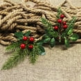 thumbnail image 4 of OUSITAID Tige de Baies Rouges Plante Artificielle de Noël Faux Pics de Pin Faux Ornements d'Arbre Décoration de Fête de Noël, 4 of 11