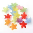 thumbnail image 2 of U8MO Acrylic Flower Beads Assorted Lot Day Lily Beads 27mm Large Jewelry Making 10pcs, 2 of 2