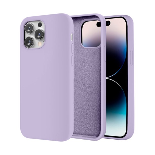 Funda de Protección para iPhone 14 Pro Max - Sovico - Silicón con Forro de Microfibra