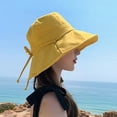 thumbnail image 2 of Riforla Women Large Size Casual Fashion Sun Hat Light Proof Heat Insulating Breathable Sun Hat Summer Hats Yellow, 2 of 4