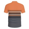 thumbnail image 4 of COSFO Short Sleeve Polo Shirts for Men Mesh Summer Striped Graphic Tees Pullover Slim Fit Performance Moisture Wicking Collared Tops, 4 of 6