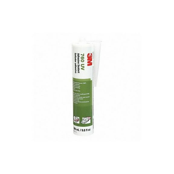 3m Polymer Adhesive Sealant, 10 oz, Cartridge, Gray, Polymer Base, 760 UV 760 UV