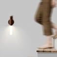 thumbnail image 6 of Wall Sconces Lighting Porch Light 2700-3200K Bedroom Induction Lamp Indoor Decorative Lighting - Walnut, 6 of 9