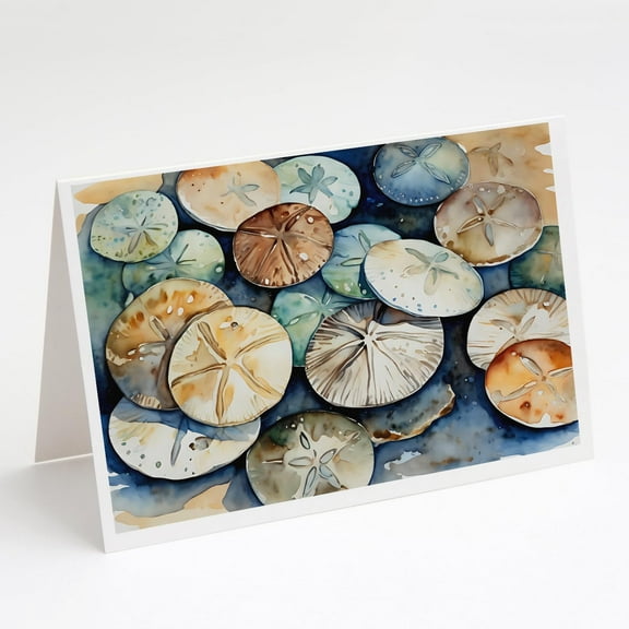Sand Dollars Greeting Cards Pack of 8 7 in x 5 in