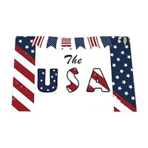 Utoimkio American Flag Patriotic Doormat Welcome Door Mats for Front Door,4th of July Red White and Blue Patriotic Rug Memorial Day Floor Mat for Holiday Outdoor Indoor Home Decor
