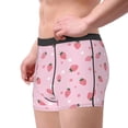 thumbnail image 3 of Wukai Floral Strawberr Print Men’s Underwear Breathable Boxer Briefs,&nbsp;Moisture Wicking & Breathable-XX-Large, 3 of 7