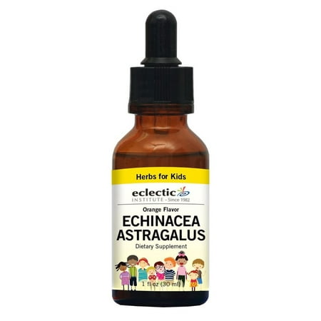 - Kids Echinacea Astragalus-Orange Flavor No Alcohol Eclectic Institute 1 oz Liquid