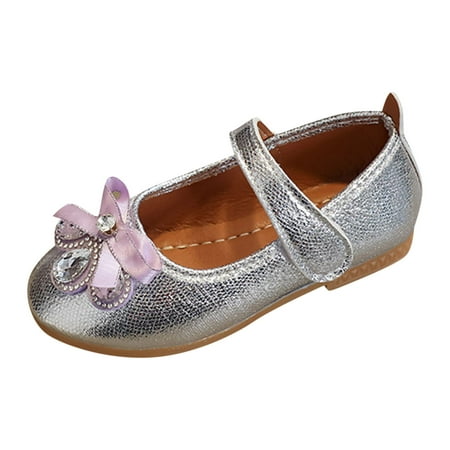 

MQLKF Fashion Summer Children Sandals Girls Casual Shoes Flat Bottom Lightweight Rhinestone Ribbon Bow Hook Loop Casual Cute Lightweight Toddle Slippers Sandals