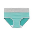 thumbnail image 4 of Riforla Underwear for Women Women High Waist Cotton Knickers Ladies Panties Full Coverage Briefs Underpants Plus Size Multicolor Womens Panties Mint Green XL, 4 of 4