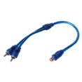thumbnail image 3 of 30 Pcs Conexion de Audio para 1 RCA Hembra A 2 RCA Macho Adaptador de Cable Divisor, 3 of 5