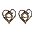 thumbnail image 3 of Wosthever Escultura de madera en forma de corazón, artesanía rústica, casa de campo, decoración para fiesta de boda, coleccionables para el Type1 NO1, 3 of 6