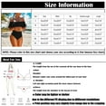 thumbnail image 3 of Pop Seller Women's High Waist Bikini Beach Swimwear Split Swimwear Ruffle Edge Swimwear Set Pink S, 3 of 9
